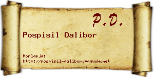 Pospisil Dalibor névjegykártya